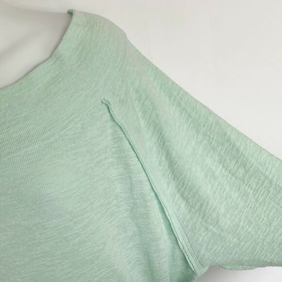 we the free Palisaides Sweater Medium Top Knit slub shoulder dolman sleeve - Picture 4 of 9